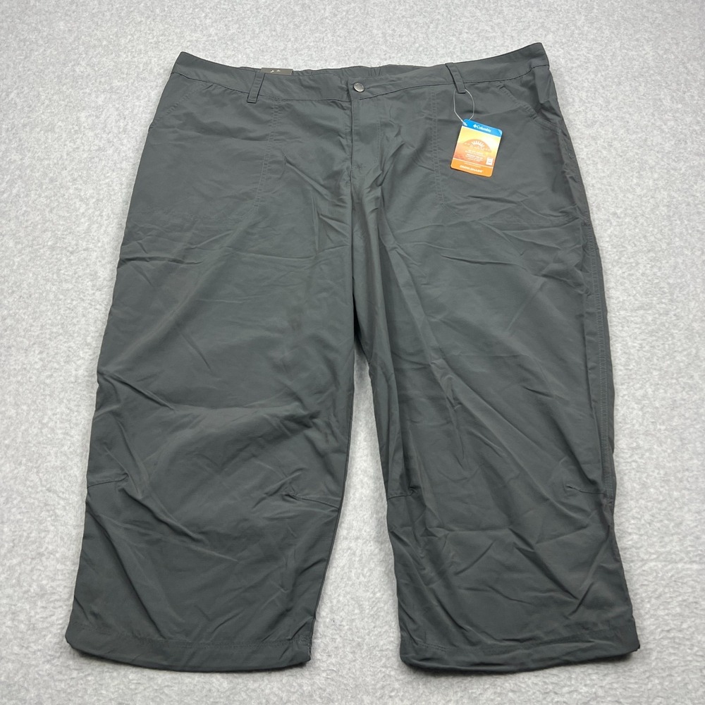 Columbia Silver Ridge 2.0 Capri Women's 24W Gray Nylon Omnishade 21" Pants